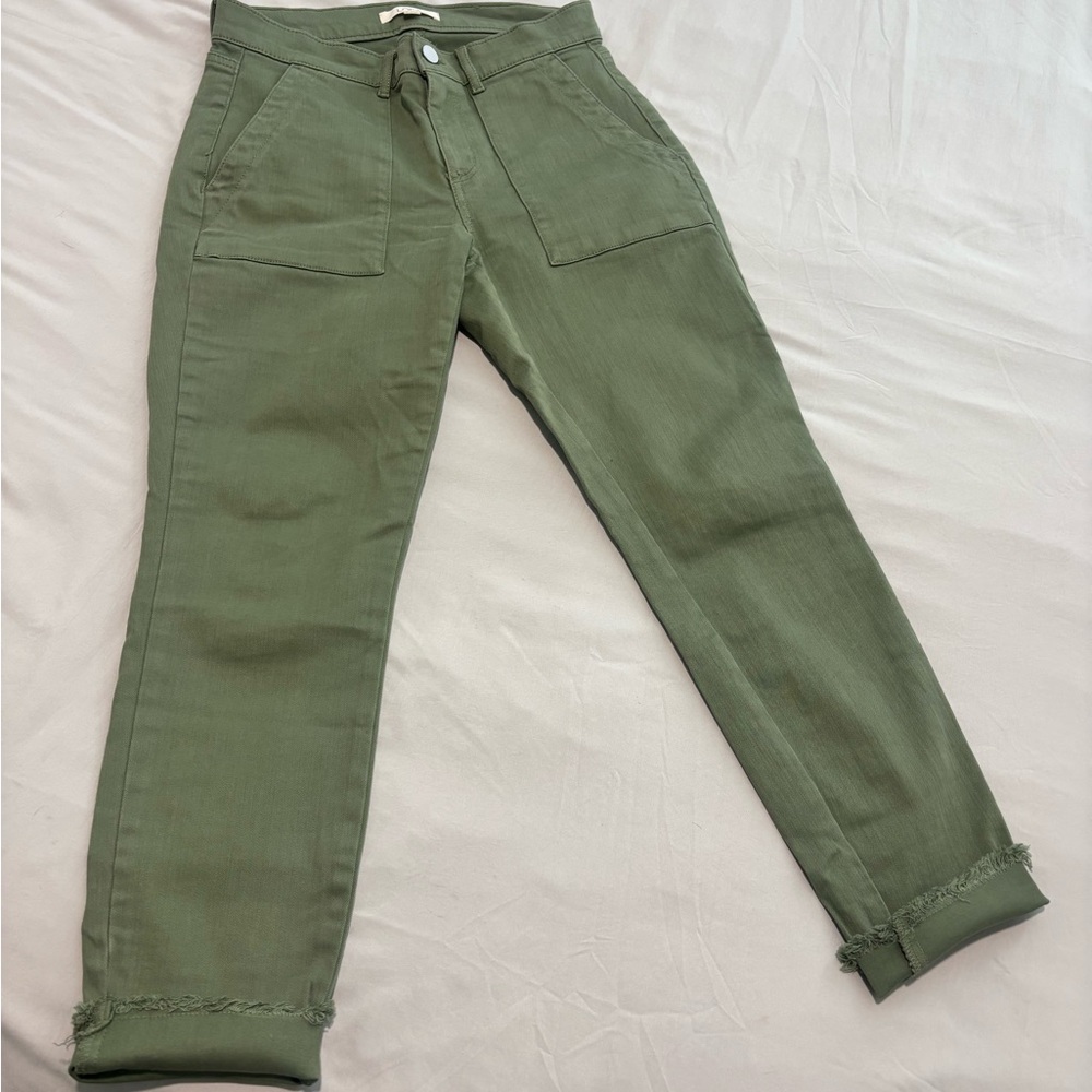Loft Olive Green Women's Jeans 2 Petite